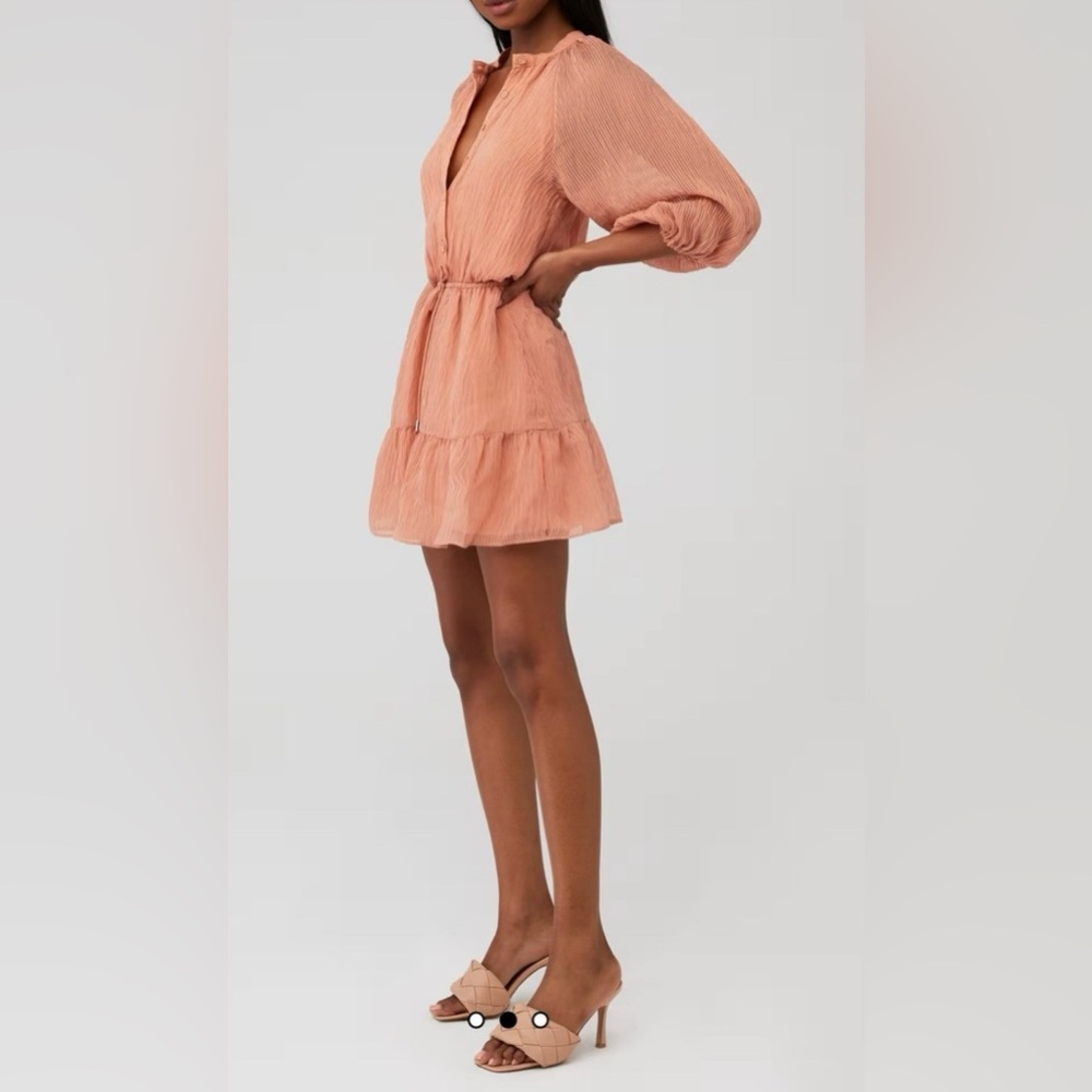 MINKPINK Nerang Mini Dress in terracotta XS
